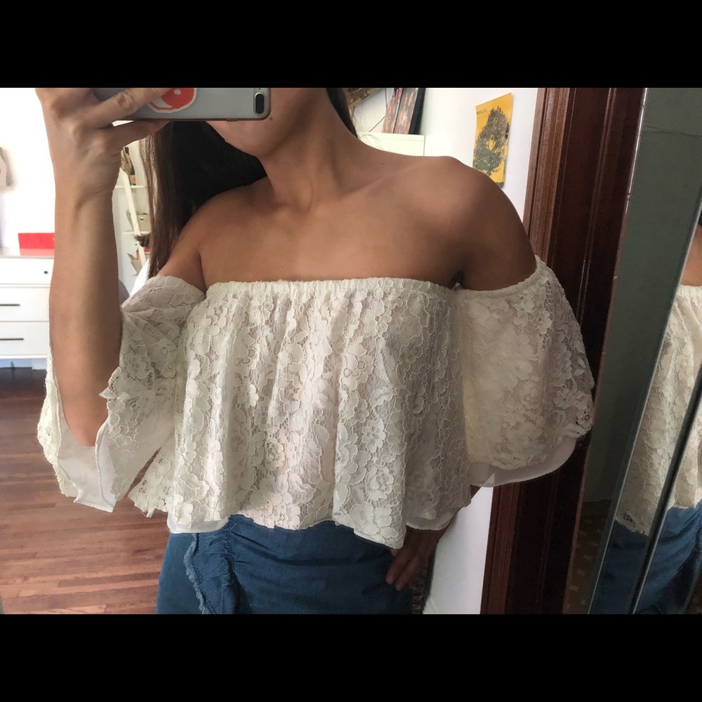 Mustard Seed Off The Shoulder Top
